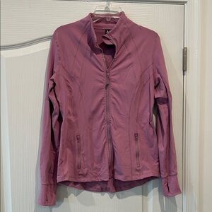 90 Degree By Reflex Mauve Zip-Up Active Jacket